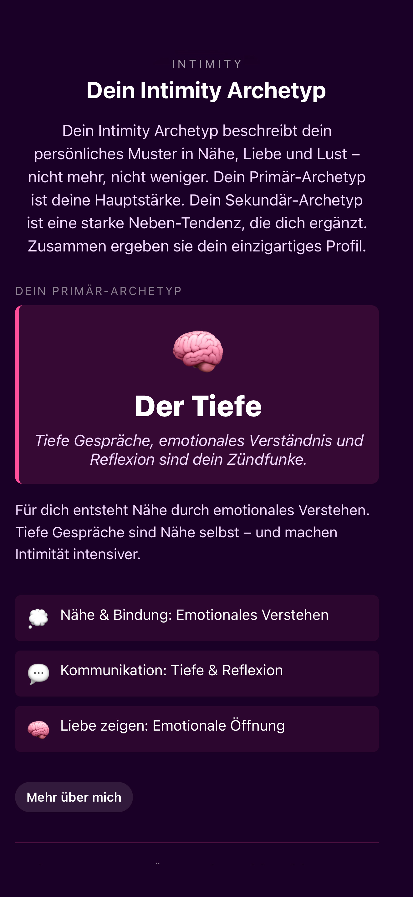 INTIMITY Archetypen